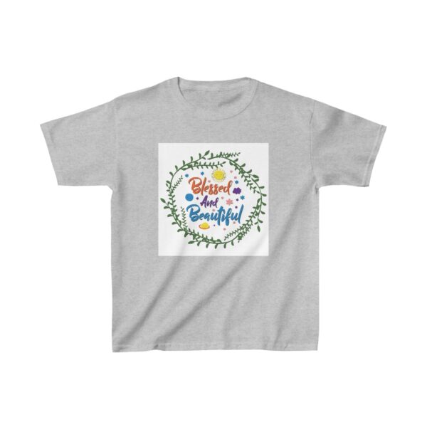 Blessed and Beautiful Kids Heavy Cotton (Front and Back Print) Tshirt